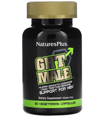 Nature's Plus GHT Male Human Growth Hormone and Testosterone Boost For Men 90 Capsules