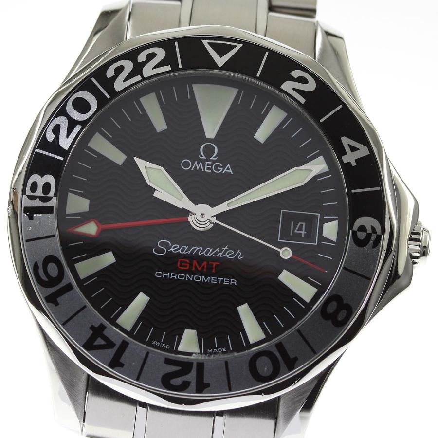 【大特価!!】 ☆保証書付き【OMEGA】オメガ シーマスター300 GMT ジェリー 300M