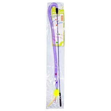 AmyCarol 彈力網系列逗貓棒  01 顏色隨機  1個