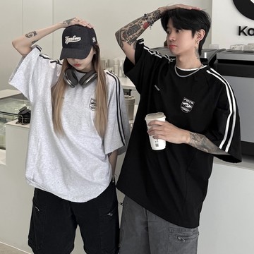 【AMERO】男裝 女裝 短袖圓領Ｔ恤 球衣風格 寬鬆