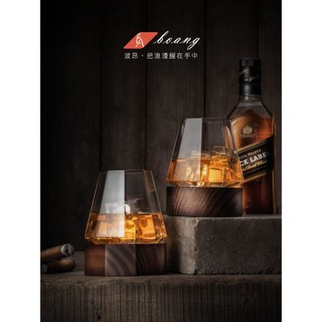 網紅鉆石威士忌酒杯水晶玻璃不倒翁杯子日式高顏值洋酒杯創意酒具