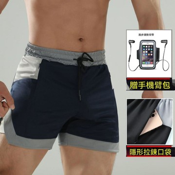 臺灣出貨 夏季男士薄款運動三分短褲休閒寬鬆健身跑步速幹ins三分褲外穿夏季短褲四分褲健身短褲