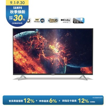 SAMPO聲寶 HD新轟天雷 40吋液晶電視含基本安裝+運送到府 EM-40CBS200