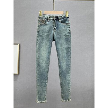 九分牛仔褲女潮2023年新款春夏季棉彈高腰修身顯瘦百搭小腳鉛筆褲