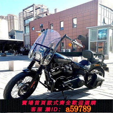【廠家直銷 可打統編】哈雷擋風玻璃 街霸 路威 肥仔 司令突破者豪雅路王前擋風風擋加厚