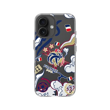 iPhone 16 Clear Case（相機按鈕） 透明 - FFF - Logo - Comics