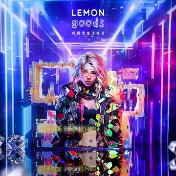 🍋檸檬青🍋清倉現貨賽博酷女孩系列6款12張入PET+和紙雙材質閃閃貝殼光貼紙手帳裝飾素材