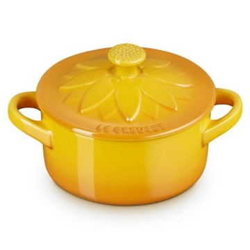 LE CREUSET 向日葵迷你圓烤盅 杏桃黃  1個
