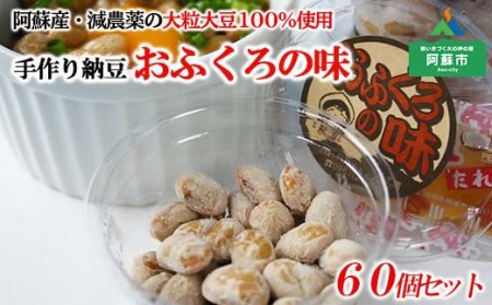 阿蘇産大豆100％手作り納豆　「おふくろの味」60個