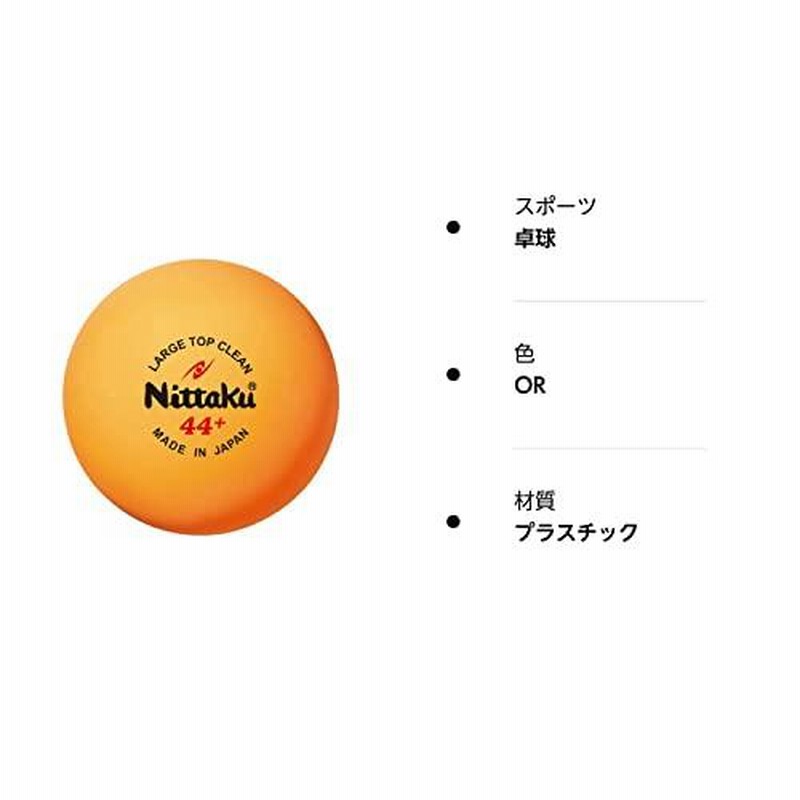 ニッタク（Nittaku） 卓球 ボール NB-1662 ラージ トップ クリーン 2ダース 24個入 ワンカラー F 通販  LINEポイント最大0.5%GET | LINEショッピング