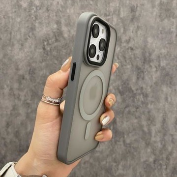 膚感磨砂磁吸適用iphone15promax鈦灰手機殼蘋果14proMax簡約高級13新款全包12保護套男女plus硅膠11無線充電