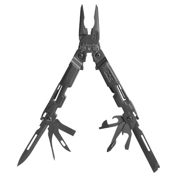 SOG 特偵組18用多功能工具鉗POWERACCESS 硬殼黑不鏽鋼 5CR15MOV鋼刀片  1入  黑款