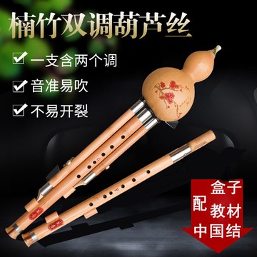 策音雙調葫蘆絲楠竹F加G降B加C調音準易吹耐用樂器成人演奏初學者