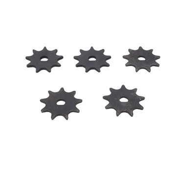 【Lixada】 5PCS 9T 鏈輪鋼 D 孔電機發動機適用於 MY1016 MY6812 高速