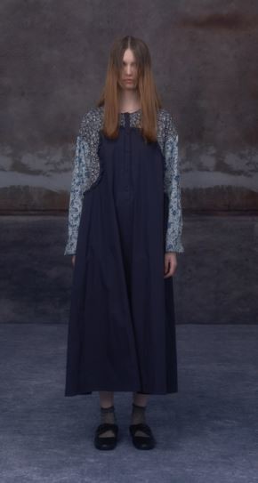 Viga Wang 拼貼花布A字長洋裝