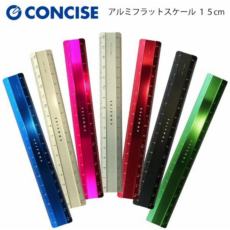 優先配送 コンサイス アルミカラー三角スケール NANO-15cm ピンク www.lared.mx