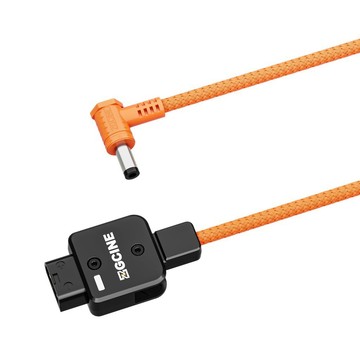 Zgcine D-Tap轉5.5*2.5mm DC連接器電源線60cm長180°可旋轉,帶編織線,兼容 V-mount/