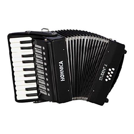 Hohner 30鍵 学生 X ピアノアコーディオン (ブラック)