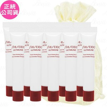 SHISEIDO 資生堂 紅妍山茶花修護精華(5ml)*10旅行袋組(公司貨)