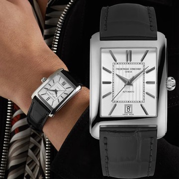 CONSTANT 康斯登 Classics Carree 百年典雅 長方形機械錶-FC-303S4C6