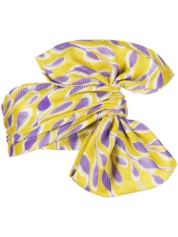 Bambah - Viola bow-detail tube top - women - Polyester - 16 - Yellow
