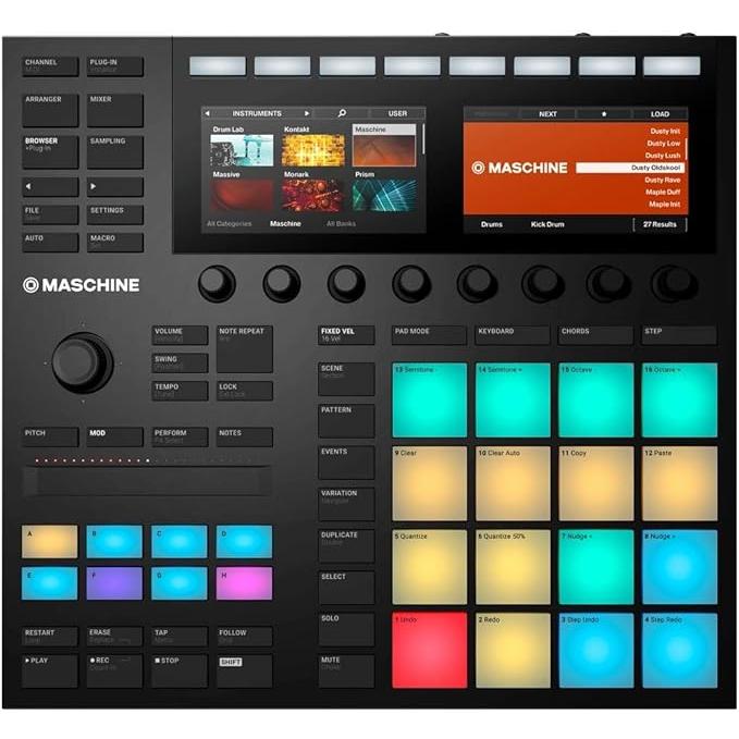 Native Instruments Maschine MK3   Odyssey KMASCHINEMK3SIL Case Bundle