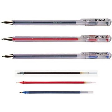 【文具通】Pentel ぺんてる 飛龍 Hybrid 中性筆 筆芯 KF5-B 紅 S1010076