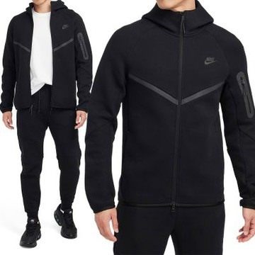 Nike As M Nk Tch Flc Fz Wr Hoodie 外套 男款 黑色 運動 連帽 HV0950-010