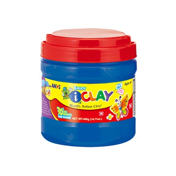 AMOS 阿摩司 400g 罐裝 超輕黏土  藍色  1罐