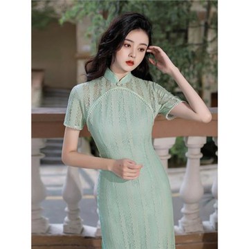 琳湘漫改良氣質顯瘦年輕款蕾絲