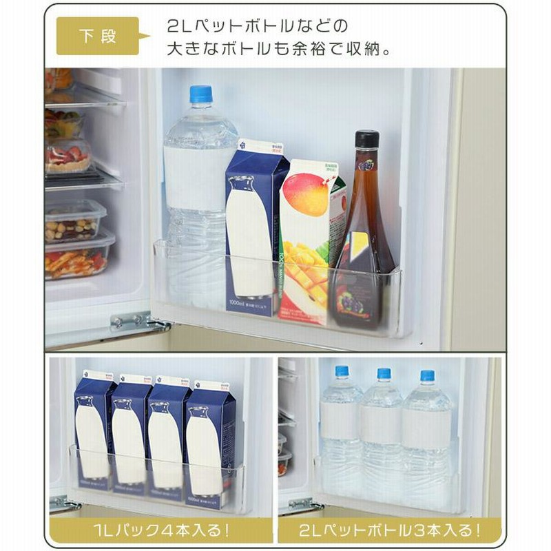 アイリスオーヤマ レトロ冷凍冷蔵庫 130L PRR-142D | LINE