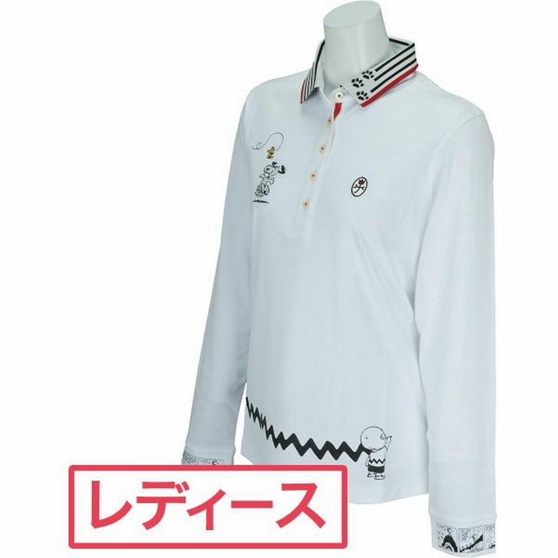 カステルバジャック Castelbajac スヌーピー柄長袖ポロシャツ レディス 通販 Lineポイント最大0 5 Get Lineショッピング