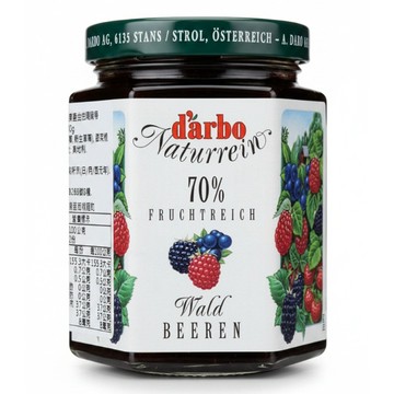d'arbo 德寶 奧地利70%果肉果醬 森林莓果  200g  1罐