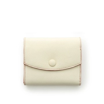 Harmo 三折短夾-白x琥珀玫瑰