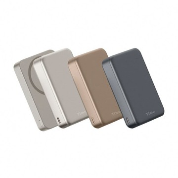 魔方系列 三合一磁吸無線充行動電源 10000mAh 10000mAh-深灰