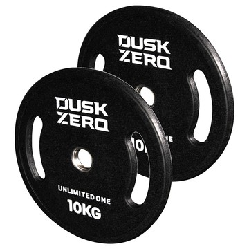 DUSK RACK 纖薄 CPU 聚氨酯槓鈴片  黑色  2個  20kg