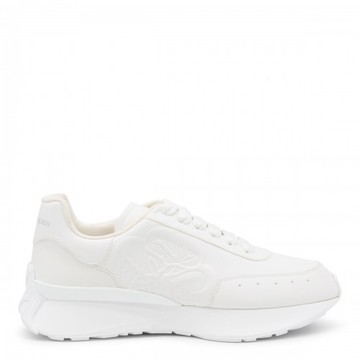 Alexander Mcqueen - White Leather Sprint Runner Sneakers 39