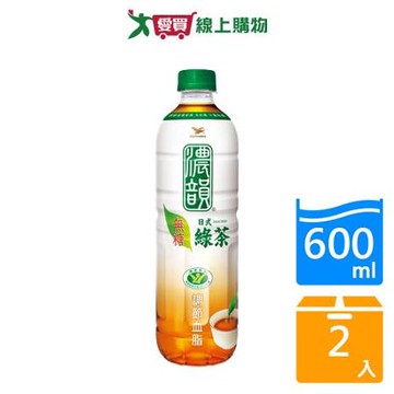 濃韻日式綠茶600ML【兩入組】【愛買】
