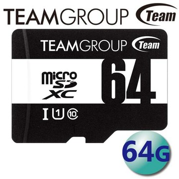 Team 十銓 64GB 100MB/s microSDXC TF UHS-I C10 記憶卡