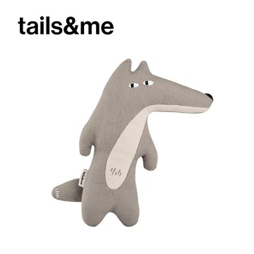 【tails&me 尾巴與我】尾巴毛夥伴-寵物發聲玩具(灰狼)