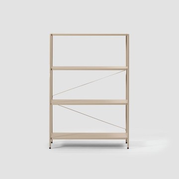 伊登鐵製烤漆四層架90 杏