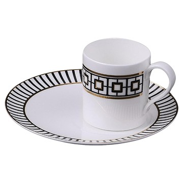 Villeroy & Boch MetroChic 系列 單人咖啡杯盤組 1入 白色  1組