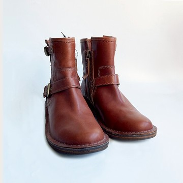 美國百分百【全新真品】UGG 靴子 F8912D 經典款 鞋子 工作靴 女靴 皮革 刷毛 深咖啡 US5 AX90