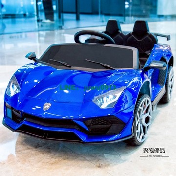 嬰兒童電動車四輪帶遙控汽車男女小孩可坐人充電四驅童車寶寶玩具【聚物優品】