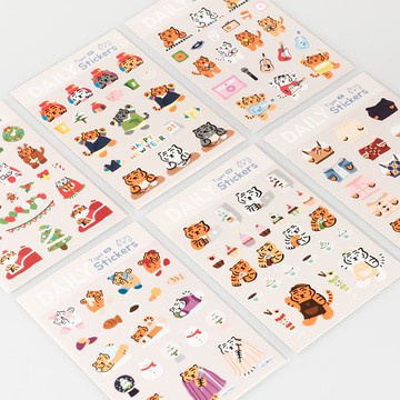 日常 躺肥虎 大集合 造型貼紙 06 -11( 共六款 )