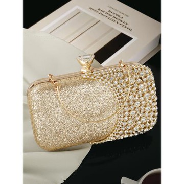 水鉆閃亮手拿包女晚宴配晚禮服小包包宴會手包晚會晚裝氣質手提包