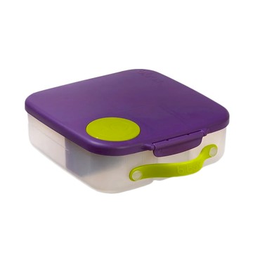 b.box 野餐便當盒 可放沙拉或水果 托盤含凝膠冷卻包 有助於保持食物新鮮  葡萄紫  1個