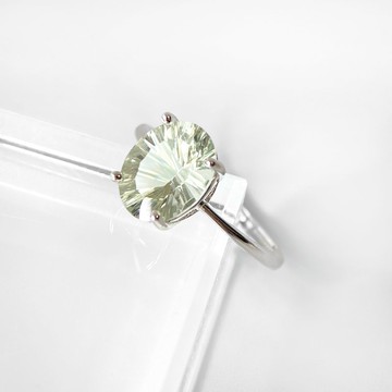 2件85折 | 綠水晶純銀戒指 (清澈透明感 特殊煙花切割 肉眼全淨)