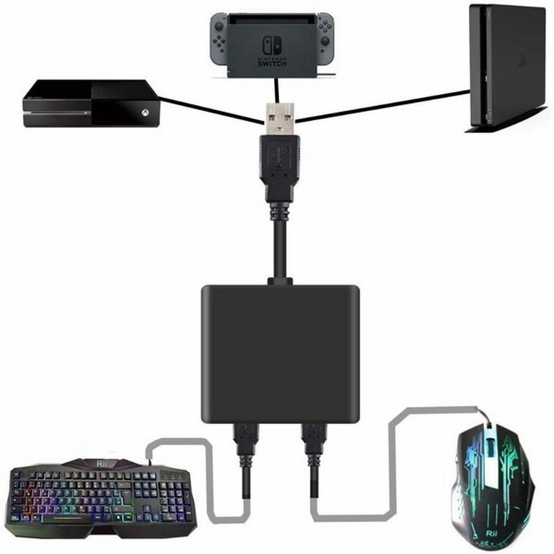 キーボードとマウス コンバーター 変換アダプター 接続アダプター Nintendo Switch Ps4 Xbox One対応 日本語説明書付き 通販 Lineポイント最大0 5 Get Lineショッピング