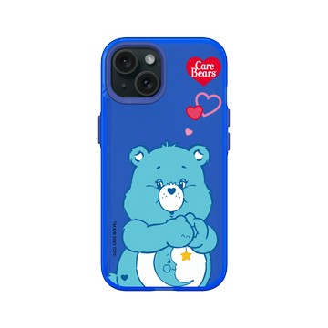 iPhone 15 Clear 激光藍 - Care Bears - Bedtime Bear